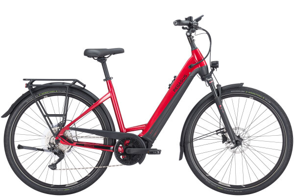 PREMIO EVO 10 LITE 28 Zoll Wave 45 cm SHIMANO Deore RD-M5120 Shadow Plus hyper red