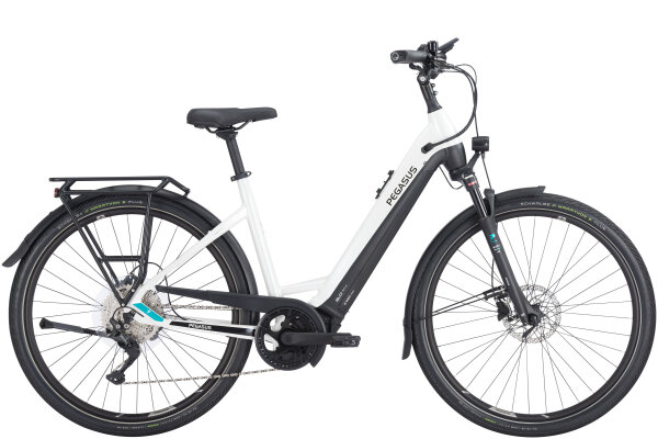 PREMIO EVO 10 LITE 28 Zoll Wave 45 cm SHIMANO Deore RD-M5120 Shadow Plus metallic off white